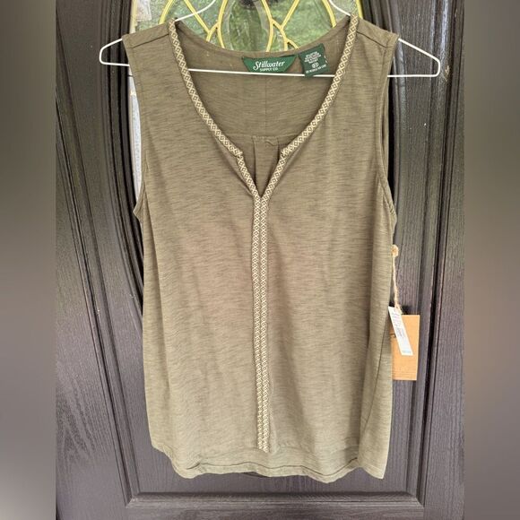 Stillwater Supply Sleeveless Top. Olive Size 2X. NWT. - Picture 1 of 5